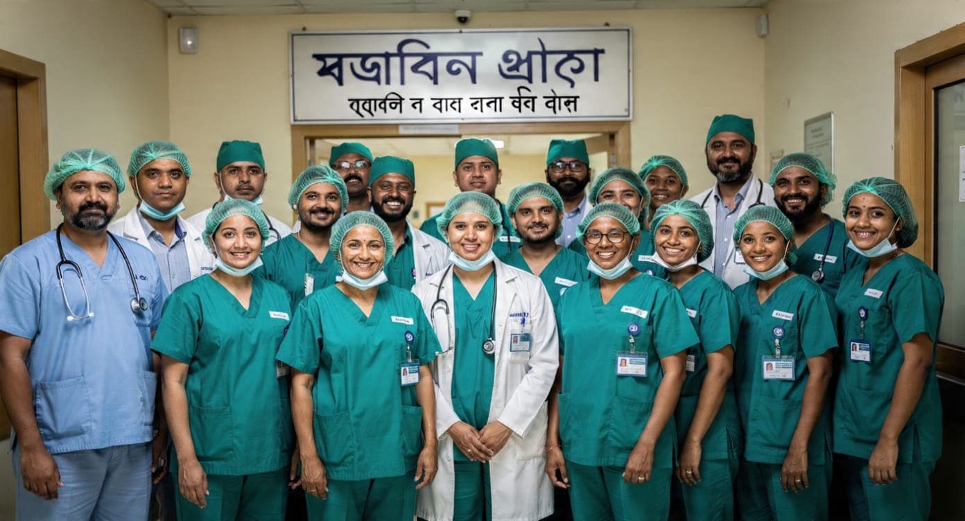 Full transplant team at Nabojibon Dhara
