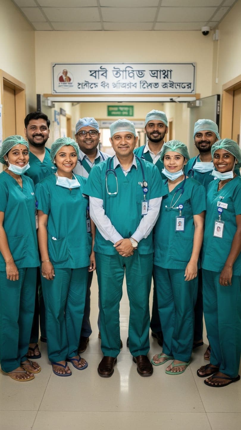 Senior surgical team at Nabojibon Dhara